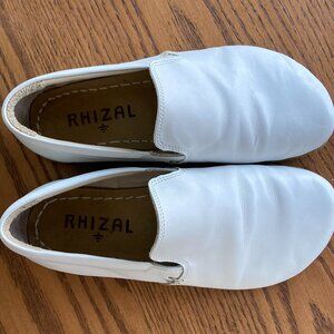 Rhizal Grounding Brio Slip-Ons - Natural Leather - Womens 8
